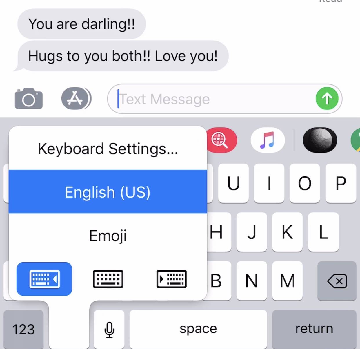 One Handed Keyboard iOS 12