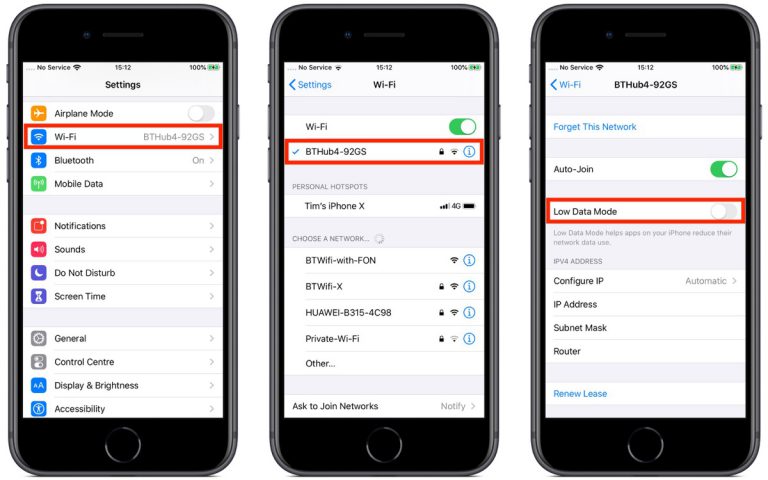 how to reduce iphone network data usage ios 132