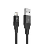 کابل شارژ USB به لایتنینگ 2 متری پرودو Porodo Aluminum Braided Lightning Cable 2.2M