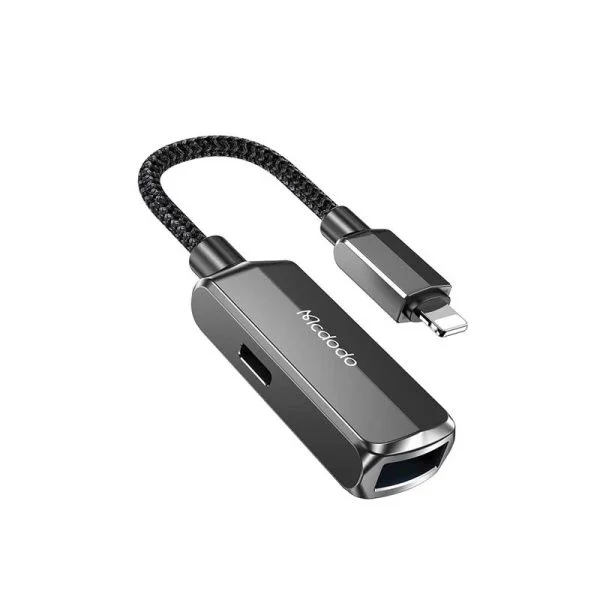 تبدیل لایتنینگ اتصال همزمان شارژر و USB مک دودو Mcdodo CA-2690