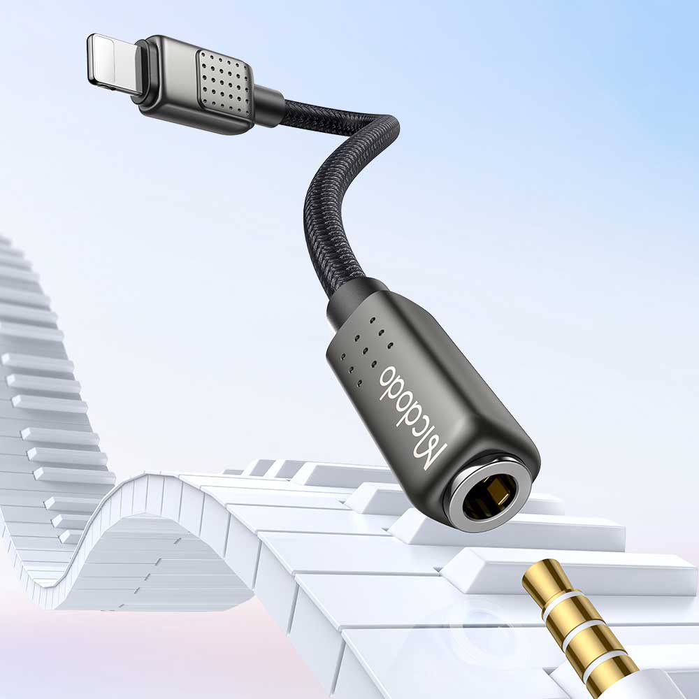 کابل تبدیل صدا لایتنینگ به AUX جک 3.5 میلیمتری مک‌ دودو Mcdodo Lightning To DC3.5mm Audio Cable Ca-501