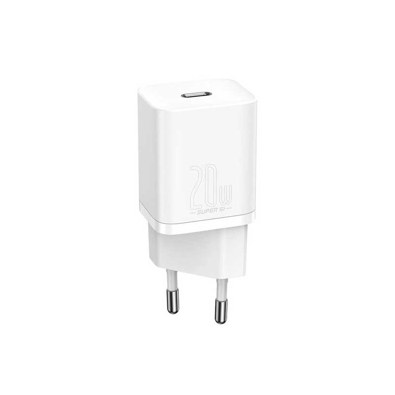 آداپتور شارژر 20 وات بیسوس مدل Baseus Super Si Quick Charger 1C 20W EU CCSUP