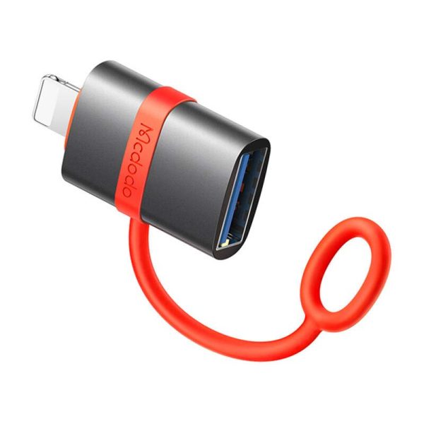 تبدیل او تی جی یو اس بی به لایتنینگ مک دودو Mcdodo OT-2600 USB-A to Lightning Adapter with Silicone Hook