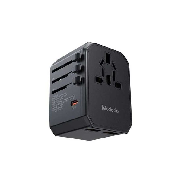 شارژر 33 وات دیواری و مبدل برق مک دودو Mcdodo CP-429 33W PD Fast Charging Universal Travel Adapter