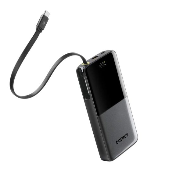 پاوربانک 10000 بیسوس Baseus Bipow 2 P10077101113 توان 20 وات همراه با کابل Type-C متصل