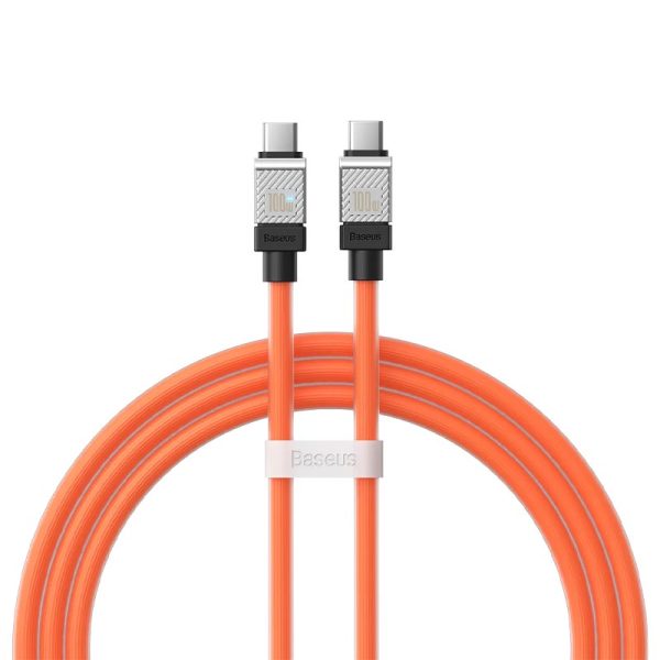 کابل فست شارژ تایپ سی به تایپ سی 100 وات بیسوس Baseus CoolPlay Series Fast Charging Cable Type-C to Type-C 100W