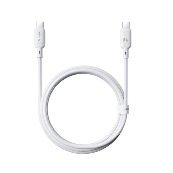 کابل دو سر تایپ سی 100 وات بیسوس Baseus Silky Fast Charging Cable USB-C to USB-C 100W CB000114