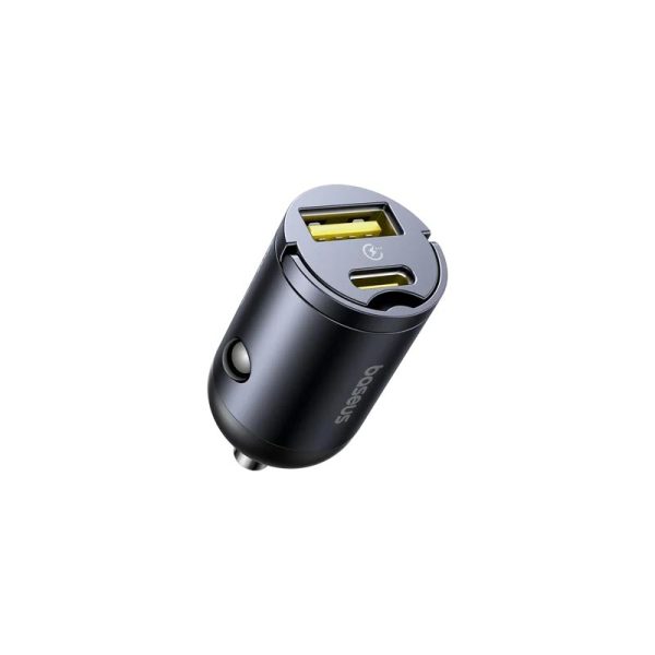 شارژر فندکی 30 وات دو پورت بیسوس Baseus Tiny Star Mini Car Charger U+C 30W VCHXX-UC