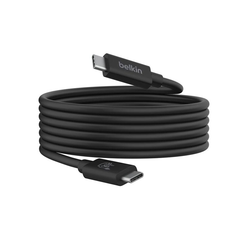 کابل شارژ و تصویر 240 وات تایپ سی بلکین Belkin Connect USB4 Cable 240W + 20Gbps