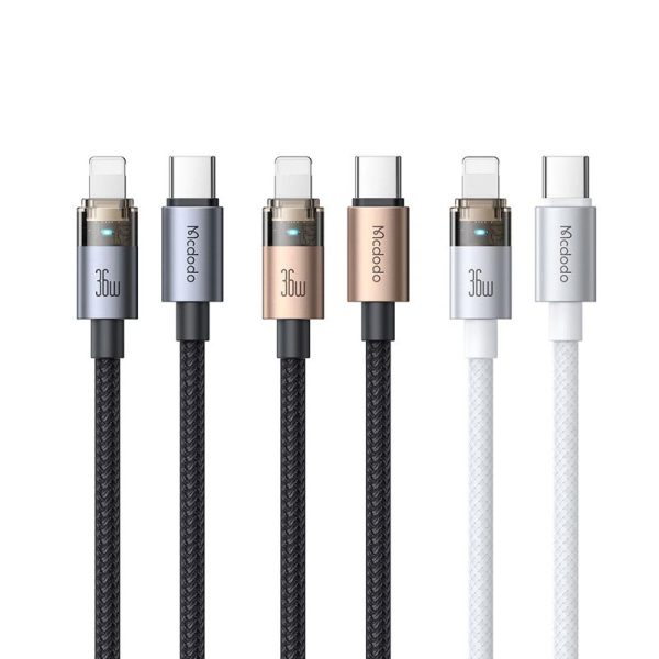کابل شارژ سریع تایپ سی به لایتنینگ 36 وات مک دودو Mcdodo CA-694 USB-C to Lightning 36W Cable