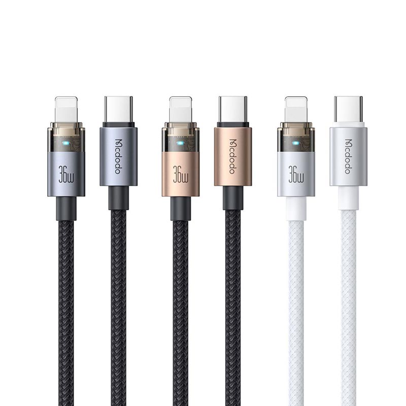 کابل شارژ سریع تایپ سی به لایتنینگ 36 وات مک دودو Mcdodo CA-694 USB-C to Lightning 36W Cable