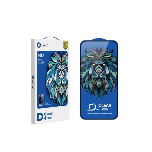 گلس محافظ صفحه شفاف آیفون 16 پرو مکس لیتو Lito iPhone 16 Pro Max D+ Pro HD Full Glass Screen Protector